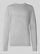 Gebreide pullover met ribboorden