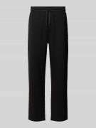 Sweatpants van viscose met elastische band en tunnelkoord