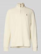 Gebreide pullover met opstaande kraag