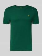 T-shirt met logostitching