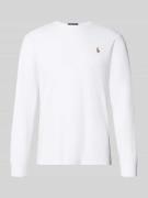 Shirt met lange mouwen en ribboorden