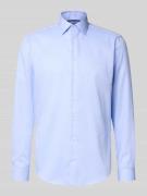 Regular fit zakelijk overhemd van puur katoen met kentkraag