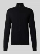 Gebreid vest met opstaande kraag