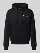 Hoodie met labelstitching