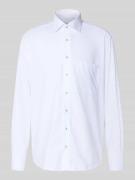 Comfort fit zakelijk overhemd met kentkraag