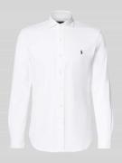 Regular fit vrijetijdsoverhemd met logostitching, model 'Estate'