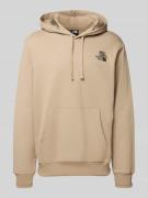 Hoodie met labelstitching
