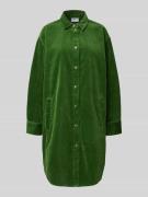 Knielange overhemdjurk van corduroy