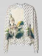 Oversized sweatshirt met ribboorden