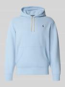 Regular fit hoodie met logostitching