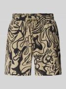 Regular fit sweatshorts van puur katoen, model 'TEL'