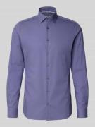 Slim fit zakelijk overhemd met kentkraag