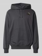 Hoodie met labelstitching