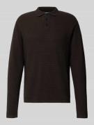 Gebreide pullover met kentkraag