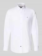 Regular fit zakelijk overhemd van puur katoen