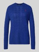 Wolen pullover van een mix van lanawol en kasjmier