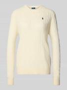 Wolen pullover van een mix van lanawol en kasjmier