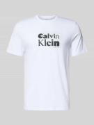 T-shirt met labelprint