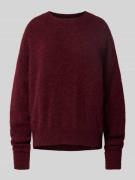 Oversized gebreide pullover met ribboorden, model 'VITOW'