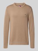 Regular fit gebreide pullover van zuiver katoen
