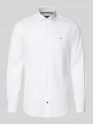 Slim fit zakelijk overhemd van puur katoen