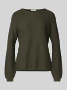 Gebreide pullover met ribboorden