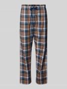 Straight leg pyjamabroek met tunnelkoord