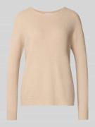 Gebreide pullover met ribboorden