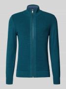 Gebreid vest met opstaande kraag