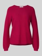 Gebreide pullover met ribboorden