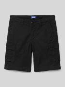 Regular fit korte cargobroek met labelpatch, model 'BOWIE'