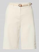 Bermuda met riem en Franse steekzakken