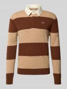 Gebreide pullover met labelstitching