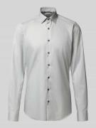 Slim fit zakelijk overhemd met extra lange mouwen