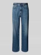 Straight fit jeans van puur katoen in 5-pocketmodel