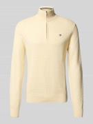 Regular fit gebreide pullover van zuiver katoen