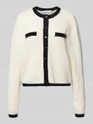 Gebreid jack met knoopsluiting, model 'alpha'