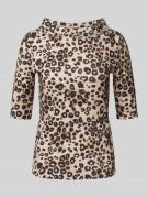 Regular fit T-shirt met all-over dierenprint