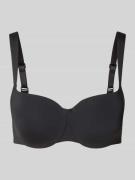 Gewatteerde beugelbeha met balconette-decolleté