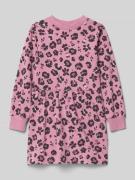 Getailleerde sweatjurk van katoenmix