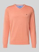 Gebreide pullover met logodetail