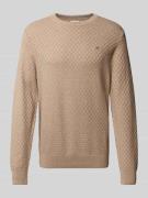 Regular fit gebreide pullover met katoen