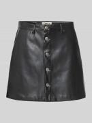 Regular fit minirok in leerlook, model 'AMAZING-LIORA'