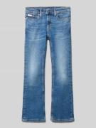 Flared jeans met labeldetail