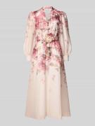 Getailleerde avondjurk van lyocellmix met linnen, model 'PEYTON'