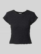 Slim fit blouseshirt van katoenmix