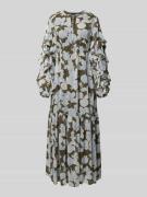 Regular fit maxi-jurk met elastische taille