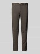 Slim fit chino van viscosemix, model 'MARK'