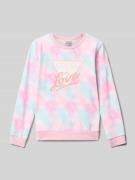 Sweatshirt van puur katoen met logoprint, model 'Active'