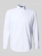 Regular fit zakelijk overhemd met kentkraag